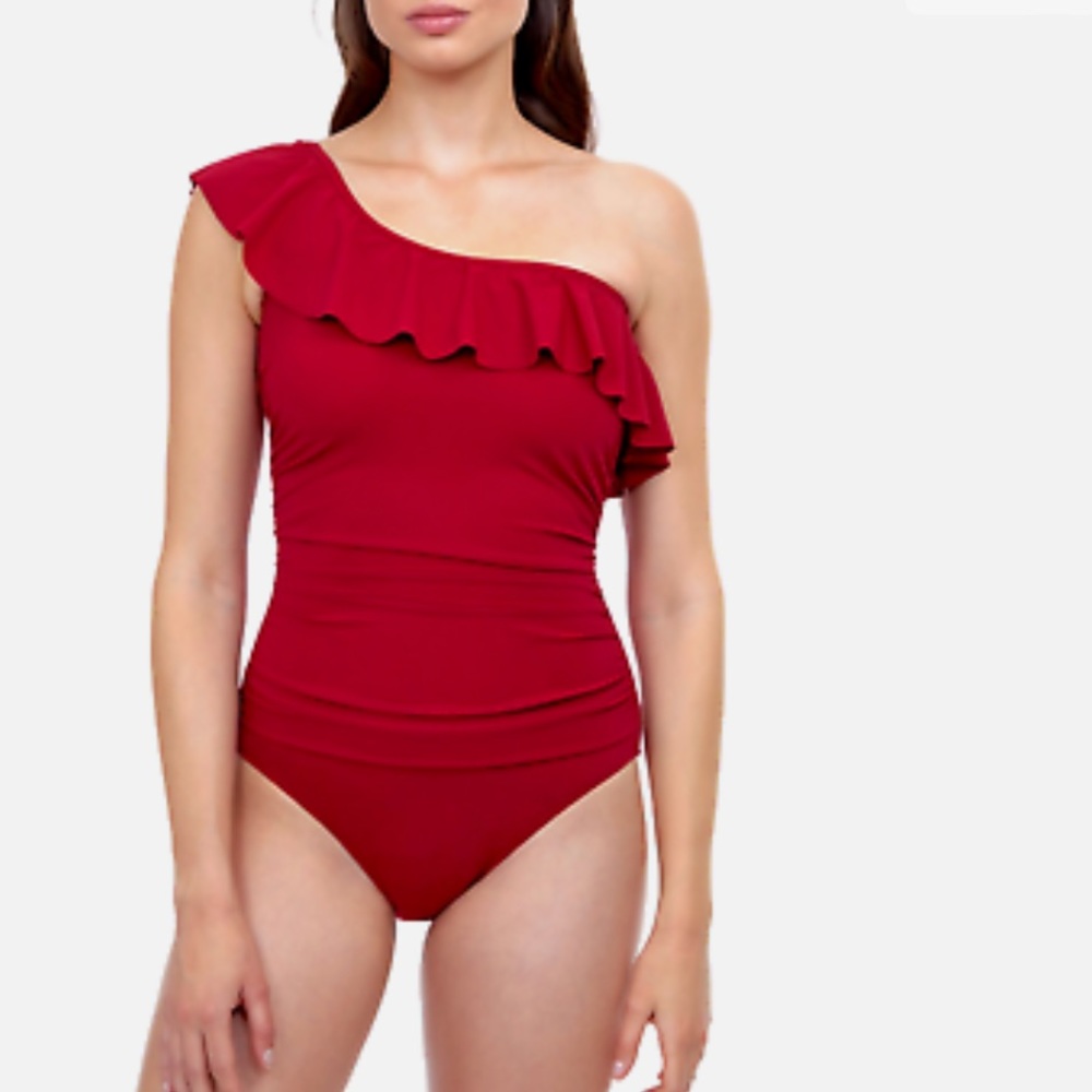 One Shoulder One Piece Swimsuit